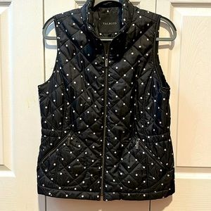 Talbots Polka Dotted Vest